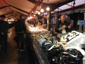 Fish market in Chioggia.