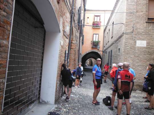 Wandering through the side streets of Ferrara.